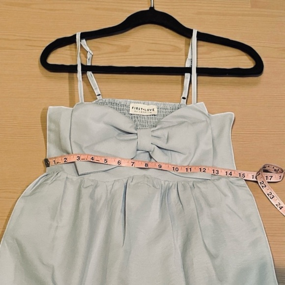 First Love by Lovetlh Light Blue Bow Front Dress – Size Small & Large - Picture 7 of 9